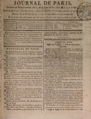 Journal de Paris 〈Paris〉 Montag 26. November 1810