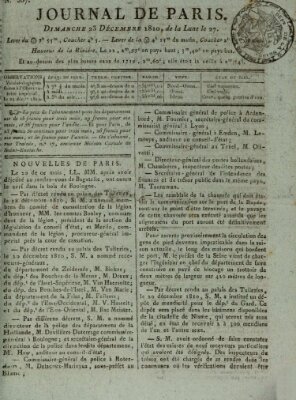 Journal de Paris 〈Paris〉 Sonntag 23. Dezember 1810