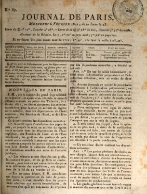 Journal de Paris 〈Paris〉 Mittwoch 6. Februar 1811