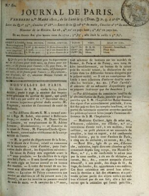 Journal de Paris 〈Paris〉 Freitag 1. März 1811