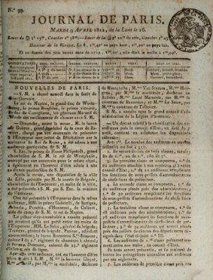 Journal de Paris 〈Paris〉 Dienstag 9. April 1811