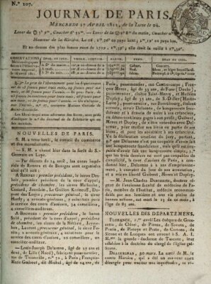 Journal de Paris 〈Paris〉 Mittwoch 17. April 1811