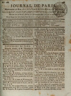 Journal de Paris 〈Paris〉 Mittwoch 15. Mai 1811