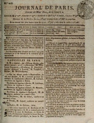 Journal de Paris 〈Paris〉 Donnerstag 23. Mai 1811