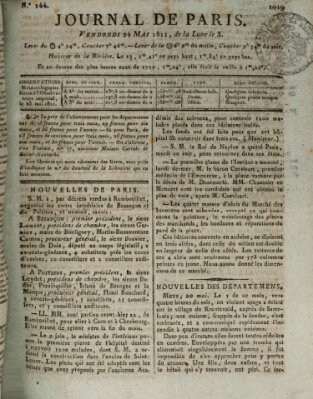 Journal de Paris 〈Paris〉 Freitag 24. Mai 1811