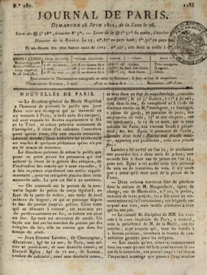 Journal de Paris 〈Paris〉 Sonntag 16. Juni 1811