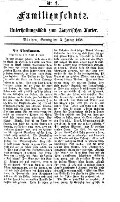 Bayerischer Kurier Sonntag 3. Januar 1858