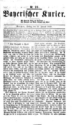 Bayerischer Kurier Freitag 22. Januar 1858