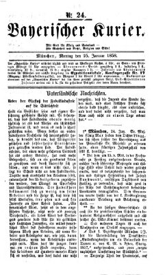 Bayerischer Kurier Montag 25. Januar 1858