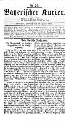 Bayerischer Kurier Mittwoch 27. Januar 1858