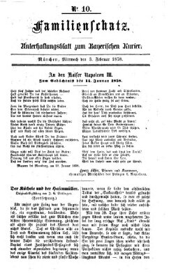 Bayerischer Kurier Mittwoch 3. Februar 1858