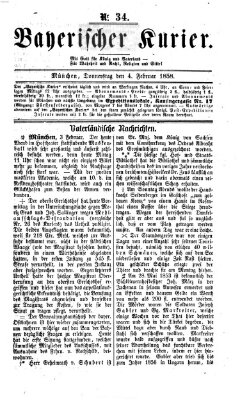 Bayerischer Kurier Donnerstag 4. Februar 1858