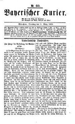 Bayerischer Kurier Dienstag 2. März 1858