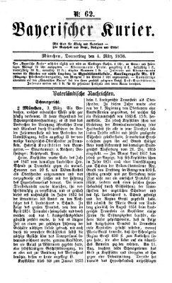 Bayerischer Kurier Donnerstag 4. März 1858