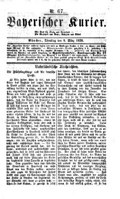 Bayerischer Kurier Dienstag 9. März 1858