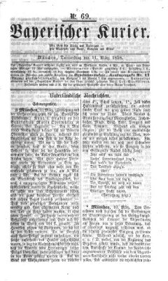 Bayerischer Kurier Donnerstag 11. März 1858