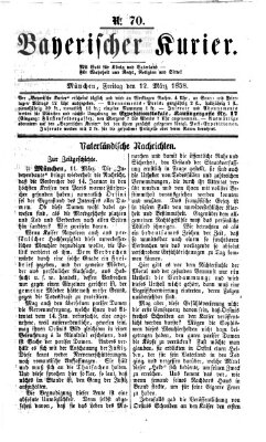 Bayerischer Kurier Freitag 12. März 1858