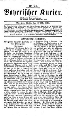 Bayerischer Kurier Dienstag 16. März 1858