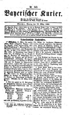 Bayerischer Kurier Montag 22. März 1858