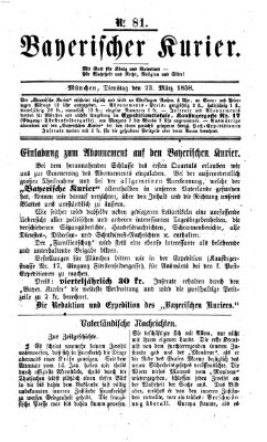 Bayerischer Kurier Dienstag 23. März 1858