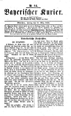 Bayerischer Kurier Freitag 26. März 1858