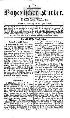 Bayerischer Kurier Sonntag 13. Juni 1858