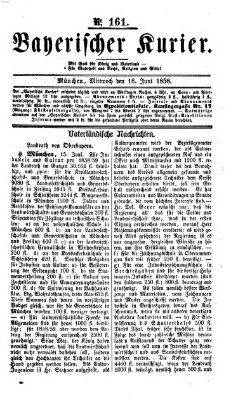 Bayerischer Kurier Mittwoch 16. Juni 1858