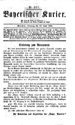 Bayerischer Kurier Dienstag 22. Juni 1858