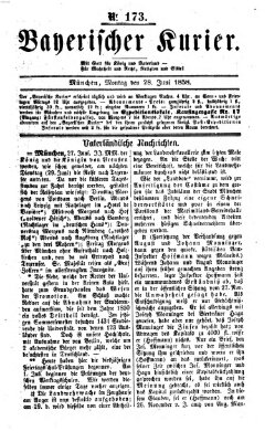 Bayerischer Kurier Montag 28. Juni 1858