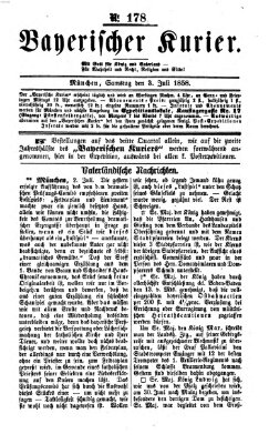 Bayerischer Kurier Samstag 3. Juli 1858