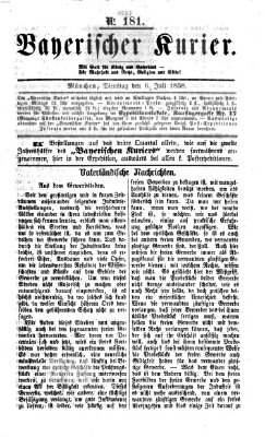 Bayerischer Kurier Dienstag 6. Juli 1858