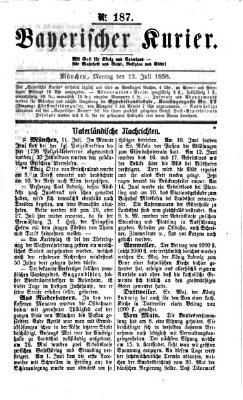 Bayerischer Kurier Montag 12. Juli 1858