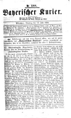 Bayerischer Kurier Dienstag 13. Juli 1858