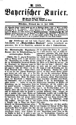 Bayerischer Kurier Mittwoch 14. Juli 1858