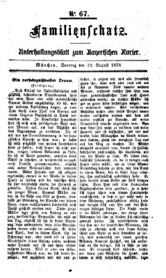 Bayerischer Kurier Sonntag 22. August 1858