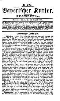 Bayerischer Kurier Montag 23. August 1858