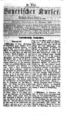 Bayerischer Kurier Donnerstag 16. September 1858