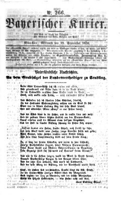 Bayerischer Kurier Mittwoch 29. September 1858