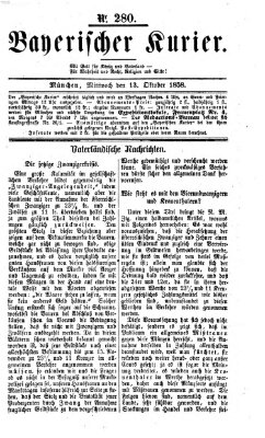 Bayerischer Kurier Mittwoch 13. Oktober 1858