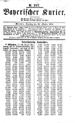 Bayerischer Kurier Samstag 30. Oktober 1858