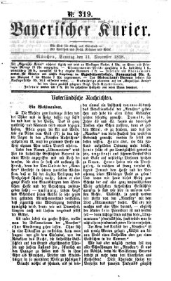 Bayerischer Kurier Sonntag 21. November 1858