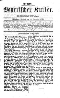 Bayerischer Kurier Mittwoch 24. November 1858