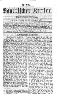 Bayerischer Kurier Freitag 26. November 1858