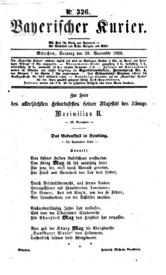 Bayerischer Kurier Sonntag 28. November 1858