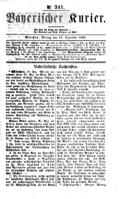 Bayerischer Kurier Montag 13. Dezember 1858