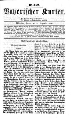 Bayerischer Kurier Freitag 24. Dezember 1858