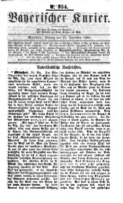 Bayerischer Kurier Montag 27. Dezember 1858