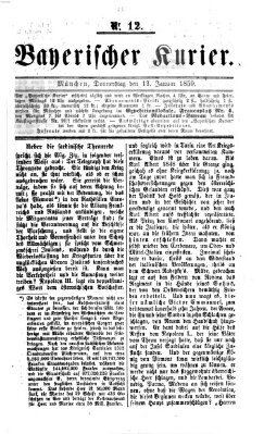 Bayerischer Kurier Donnerstag 13. Januar 1859