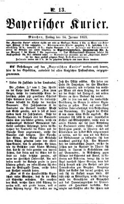 Bayerischer Kurier Freitag 14. Januar 1859