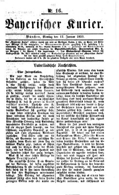 Bayerischer Kurier Montag 17. Januar 1859